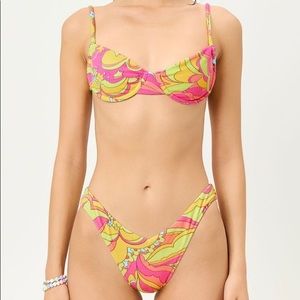 Frankies Bikinis Peace Terry Set